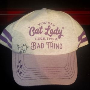 Disney You say "Cat Lady" like it's a bad thing snap back hat. It's a adult size